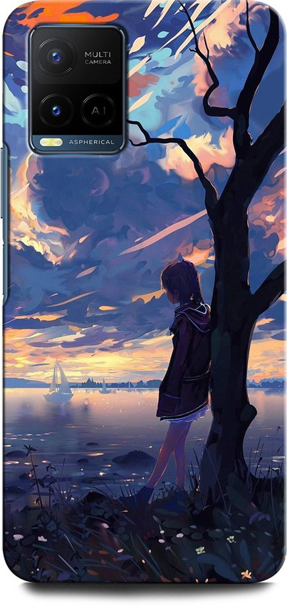 GRAFIQE Back Cover for Vivo Y21E ANIME GIRL, NIGHT SKY, NATURE, LOVE, ALONE GIRL - GRAFIQE : GRAFIQE Back Cover for Vivo Y21E ANIME GIRL, NIGHT SKY, NATURE, LOVE, ALONE GIRL - GRAFIQE :