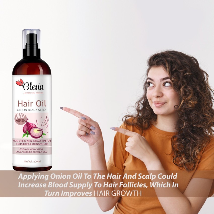 olesia Red Onion Black Seed Oil Ultimate Hair Care Hair Oil (400 ML) Hair  Oil - Price in India, Buy olesia Red Onion Black Seed Oil Ultimate Hair  Care Hair Oil (400