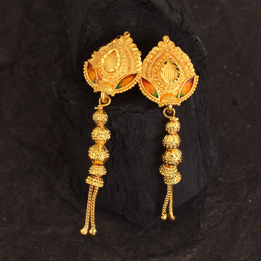 Details 73+ hanging leaf earrings latest 3tdesign.edu.vn