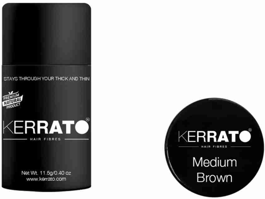 KERRATO HAIR FIBRES Hair Fibres for Thinning Hair(MEDIUM-BROWN)   Natural Hair Thickener - Price in India, Buy KERRATO HAIR FIBRES Hair Fibres  for Thinning Hair(MEDIUM-BROWN)  Natural Hair Thickener Online In  India,