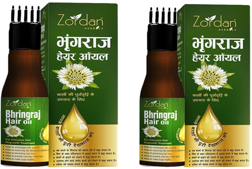 ZORDAN HERBAL BHRINGRAJ HAIR OIL PACK OF 2 100ML EACH Hair Oil - Price in  India, Buy ZORDAN HERBAL BHRINGRAJ HAIR OIL PACK OF 2 100ML EACH Hair Oil  Online In India,