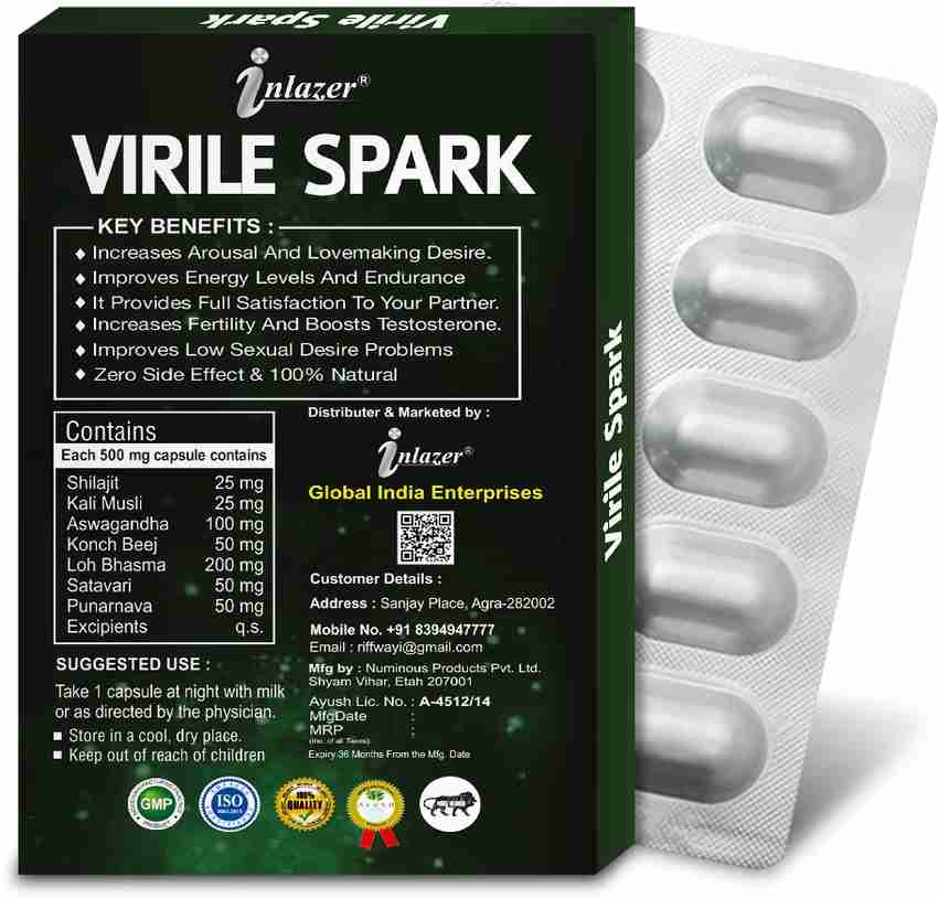 inlazer Virile Spark | Natural Restore Endurance & S-exual ...