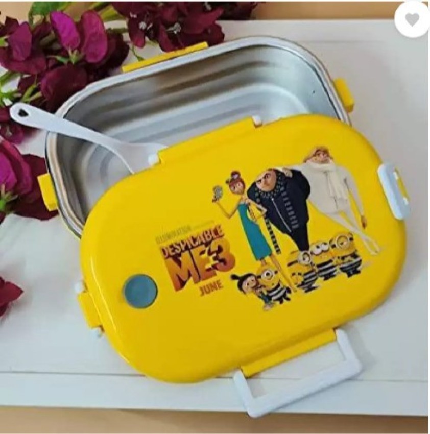  | FATFISH Cartoon Steel Tiffin Box for Kids Boys for School Lunch  Box for Kids Lunch Box 2 Containers Lunch Box -