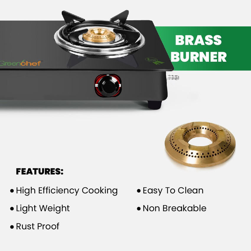 greenchef ebony glass manual gas stove