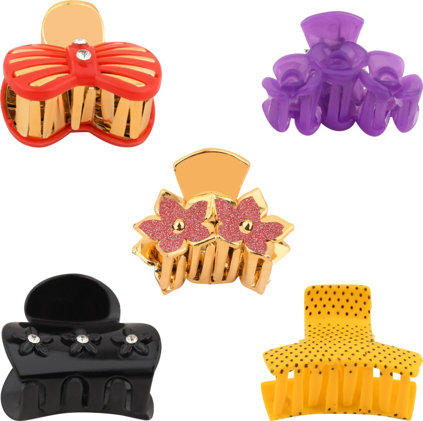 Luvly Hair cluther for multiple use in multicolour Hair Clip Price in India  - Buy Luvly Hair cluther for multiple use in multicolour Hair Clip online  at 