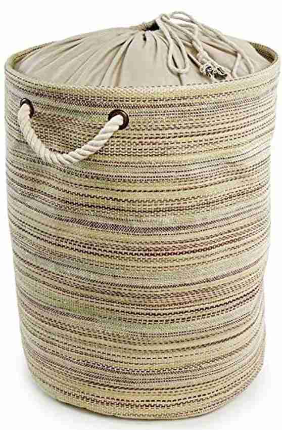 Jute Laundry Basket With Lid