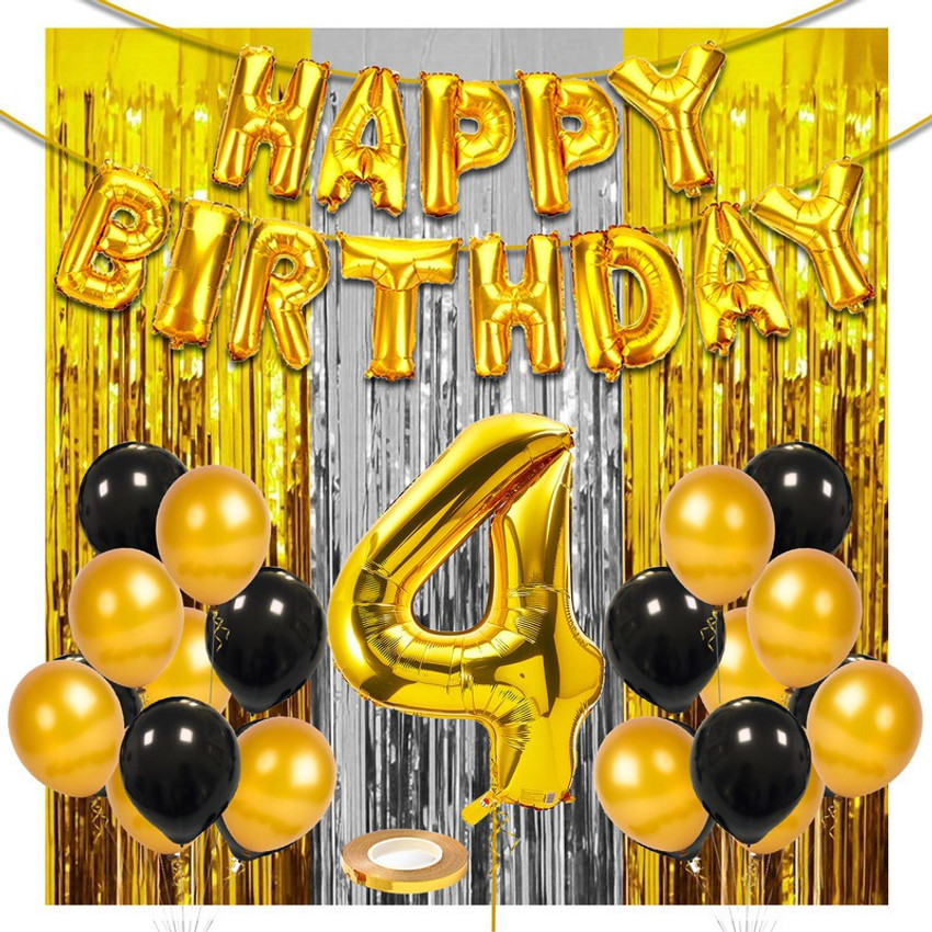 Zyozi 36 Pcs Combo 4th Birthday Party Decorations Birthday Decorations Kit Price In India Buy Zyozi 36 Pcs Combo 4th Birthday Party Decorations Birthday Decorations Kit Online At Shopsy In