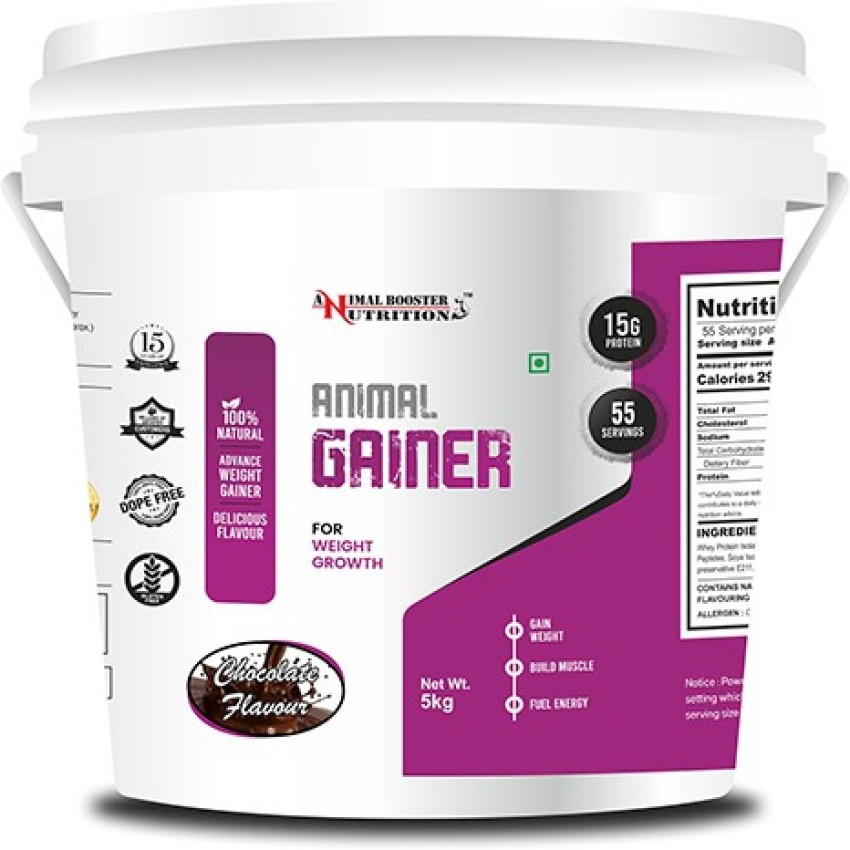 Animal Booster Nutrition Animal Gainer 5kg Weight Gainers/Mass Gainers  Price in India - Buy Animal Booster Nutrition Animal Gainer 5kg Weight  Gainers/Mass Gainers online at 