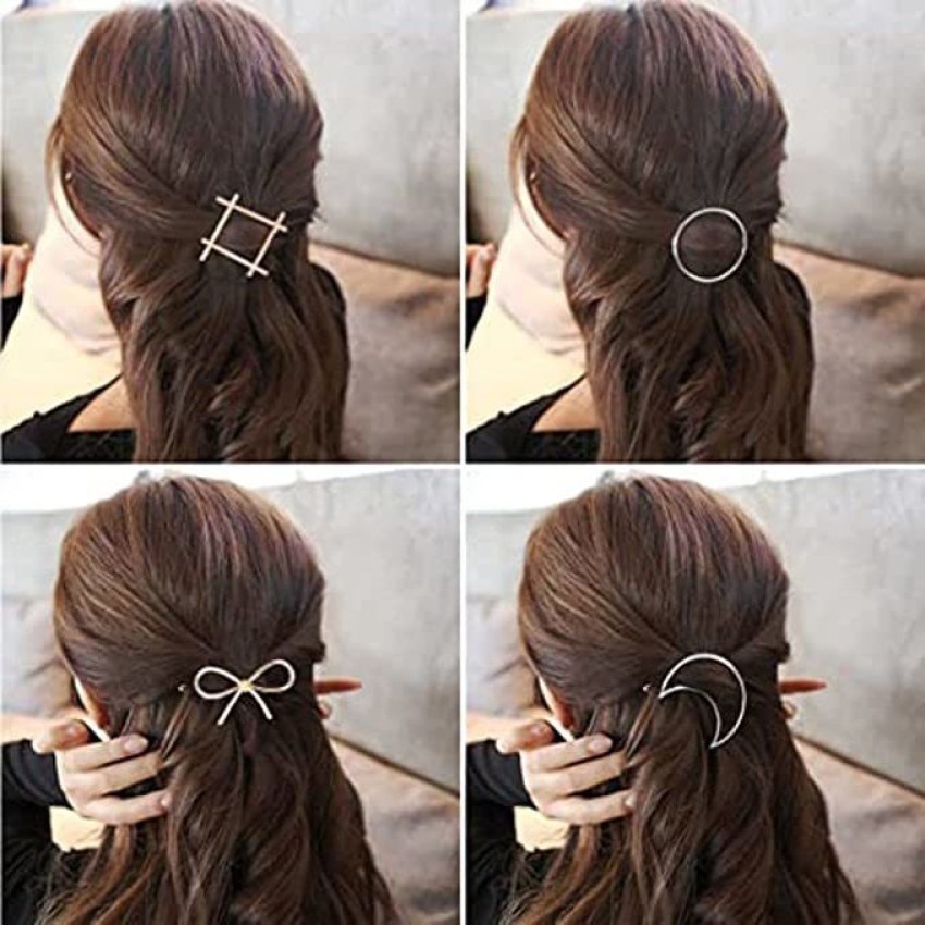 French Two Sides Interlocking Hair Clips for Ponytail Strong Hold Grip Hair  Clips for Women No