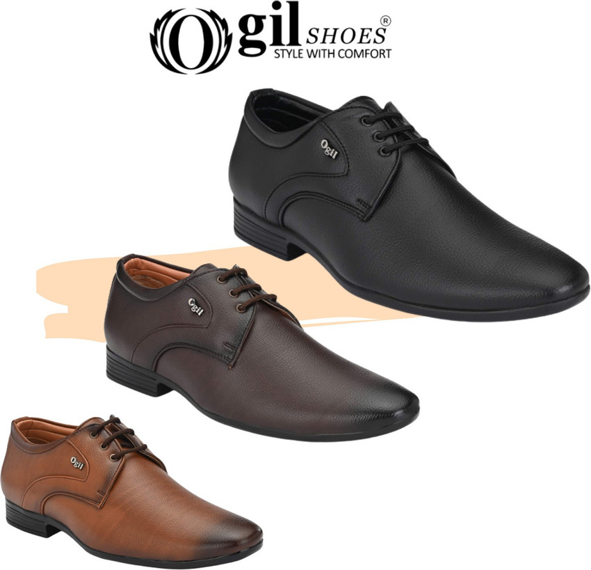 Buy Ogil Gold Decent Formal Shoes Lace 