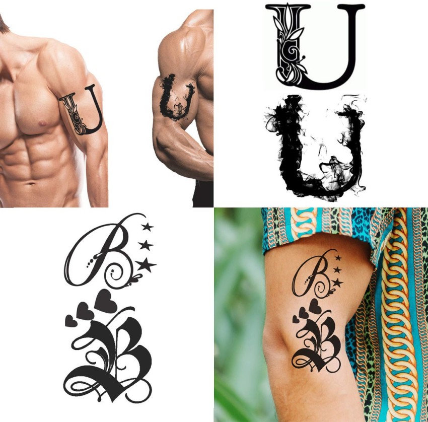 Ordershock UB Name Letter Tattoo Waterproof Boys and Girls Temporary Body  Tattoo Pack of 2. - Price in India, Buy Ordershock UB Name Letter Tattoo  Waterproof Boys and Girls Temporary Body Tattoo