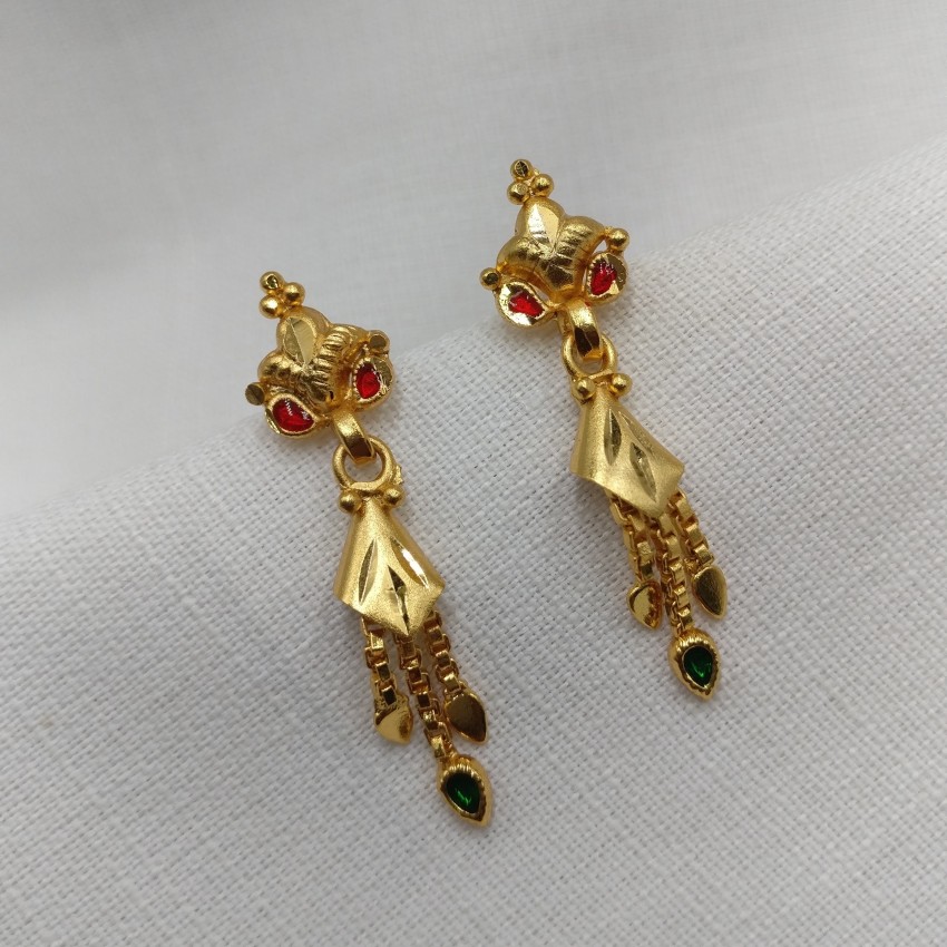Vintage Pair of 14K GOLD Screwback Hoop Earrings From Mid1900s   1728846526