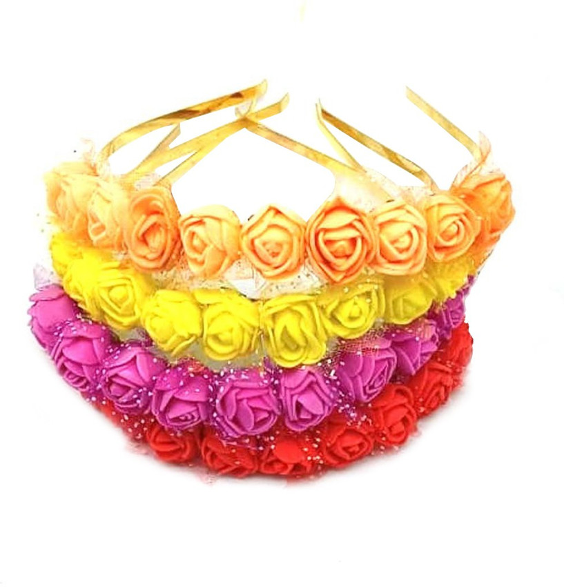 Handmade Flower Headband Hair Wreath Women Headpiece Floral Crown Hair  Band For Beach Wedding Party Festival Photo Props  Pink  Fruugo IN