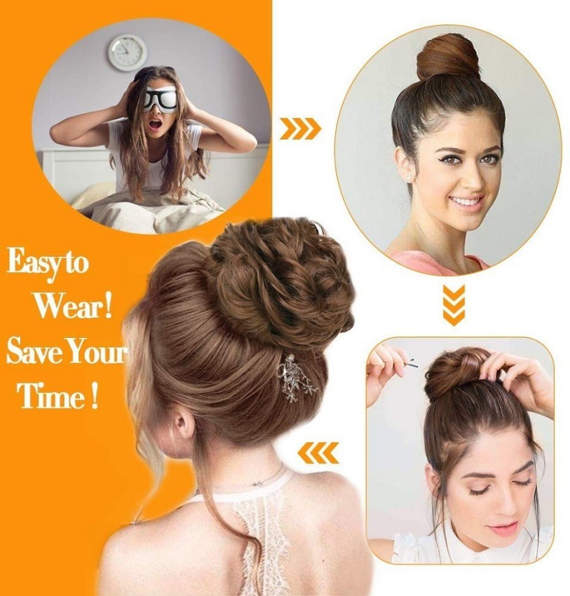 Hair Flare Gajra Hair Accessories for Women 1581 Juda Bun, White Colour  Pack of 1 - Walmart.com