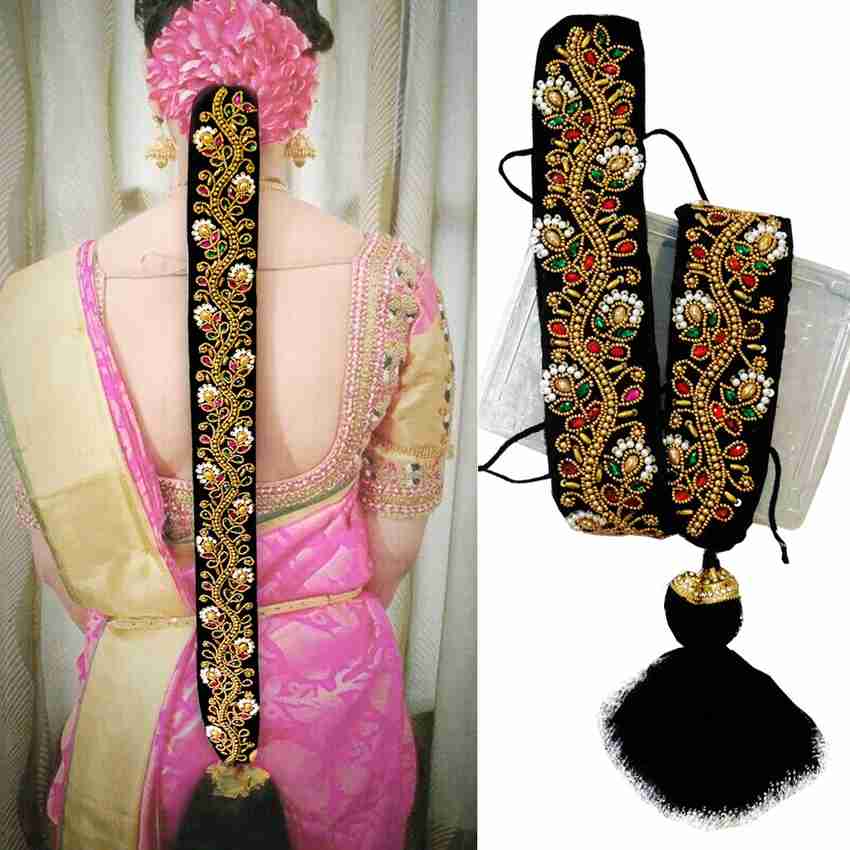 PINAAKA DARINI Maggam Work Poola Jada for Wedding Bridal Bharatanatyam Savaram Hair Braid Braid Extension Price in India - Buy PINAAKA DARINI Maggam Work Poola Jada for Wedding Bridal Bharatanatyam Savaram Hair PINAAKA DARINI Maggam Work Poola Jada for Wedding Bridal Bharatanatyam Savaram Hair Braid Braid Extension Price in India - Buy PINAAKA DARINI Maggam Work Poola Jada for Wedding Bridal Bharatanatyam Savaram Hair