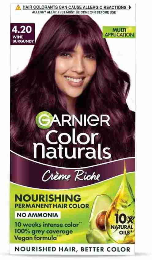 Garnier Color Naturals Creme , Shade , Wine Burgundy - Price in India, Buy Garnier Color Naturals Creme , Shade , Wine Burgundy Online In India, Reviews, Ratings & Features Garnier Color Naturals Creme , Shade , Wine Burgundy - Price in India, Buy Garnier Color Naturals Creme , Shade , Wine Burgundy Online In India, Reviews, Ratings & Features