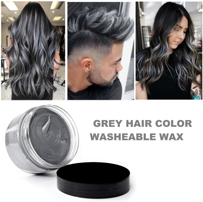 MYEONG washable instant hair colour for man and woman style your hair ,  Grey - Price in India, Buy MYEONG washable instant hair colour for man and woman  style your hair ,