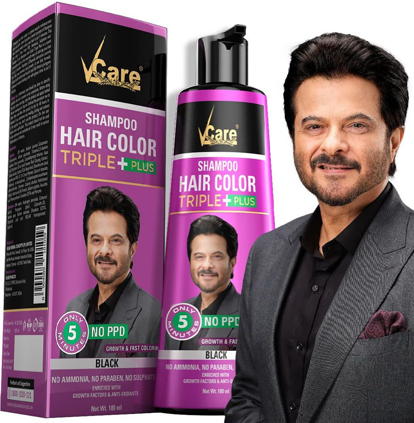 Vcare Shampoo Hair Colour Black for Women & Men|Only 5 Minute|No Paraben Ammonia & Sulfate|Hair Dye Coloring Kit , Natural black Price in India - Buy Vcare Shampoo Hair Colour Black for Vcare Shampoo Hair Colour Black for Women & Men|Only 5 Minute|No Paraben Ammonia & Sulfate|Hair Dye Coloring Kit , Natural black Price in India - Buy Vcare Shampoo Hair Colour Black for
