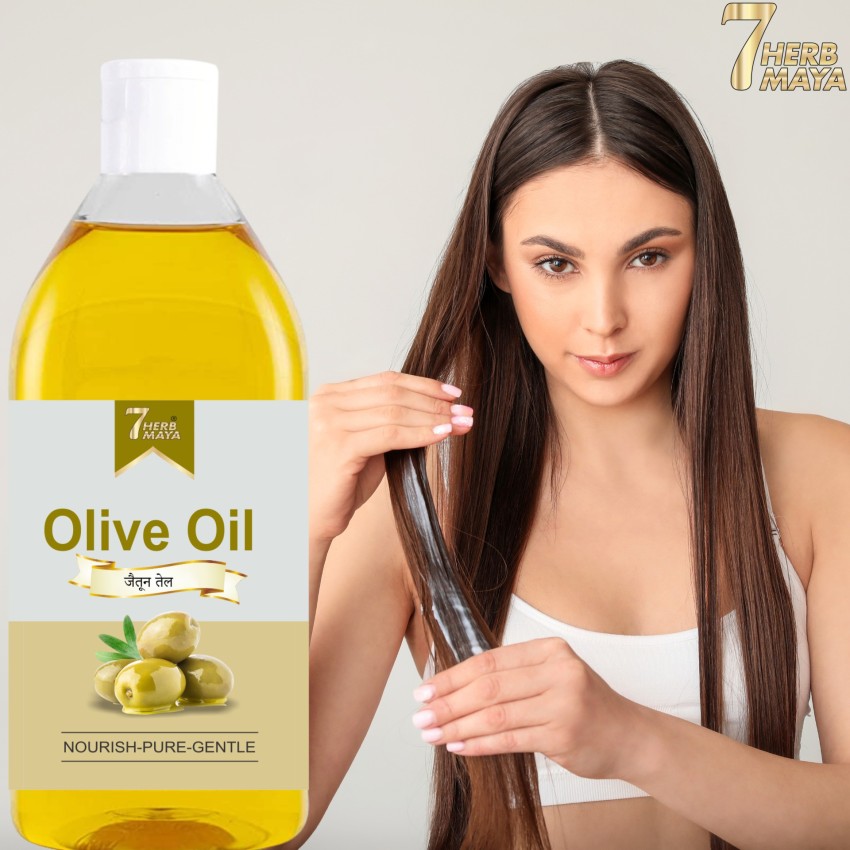 7Herbmaya 100% Pure Olive Oil Virgin & Cold Pressed Oil for Hair & Skin,  Reduce Hair Loss Hair Oil - Price in India, Buy 7Herbmaya 100% Pure Olive  Oil Virgin & Cold