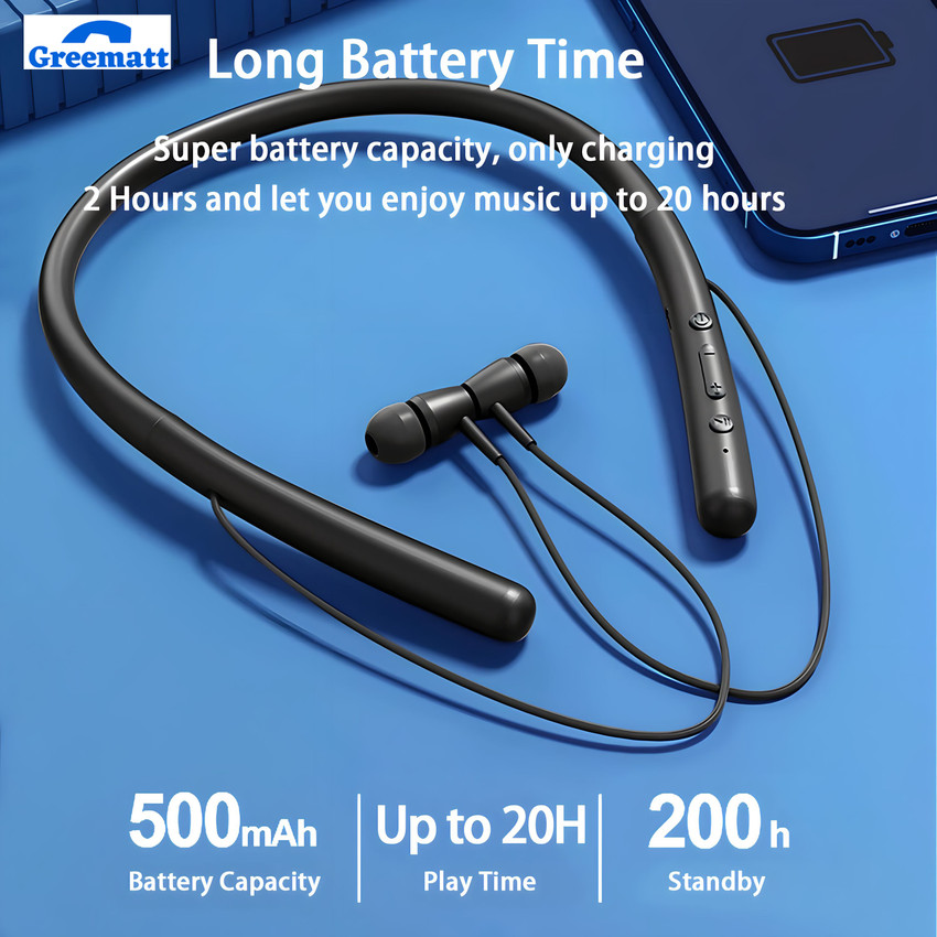 Long time battery backup bluetooth headset best sale