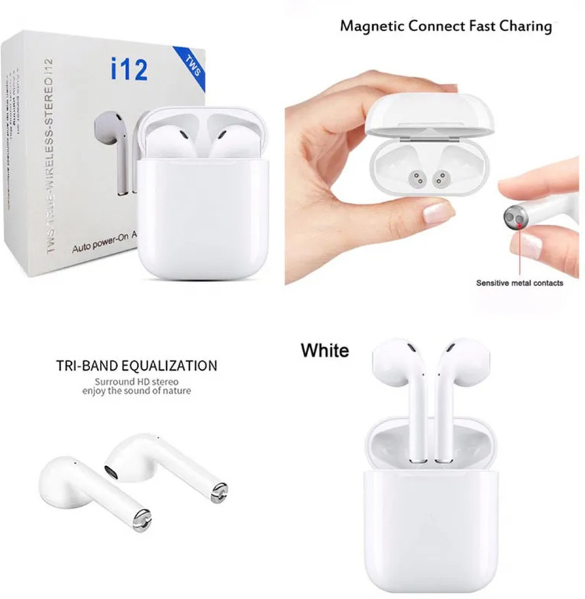 I12 bluetooth earphones outlet