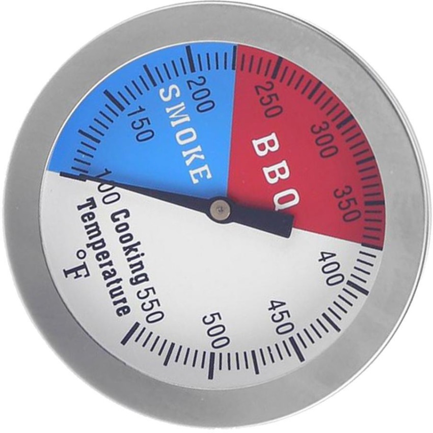 Stainless Steel BBQ Barbecue Smoker Grill Thermometer Temperature Gauge 
