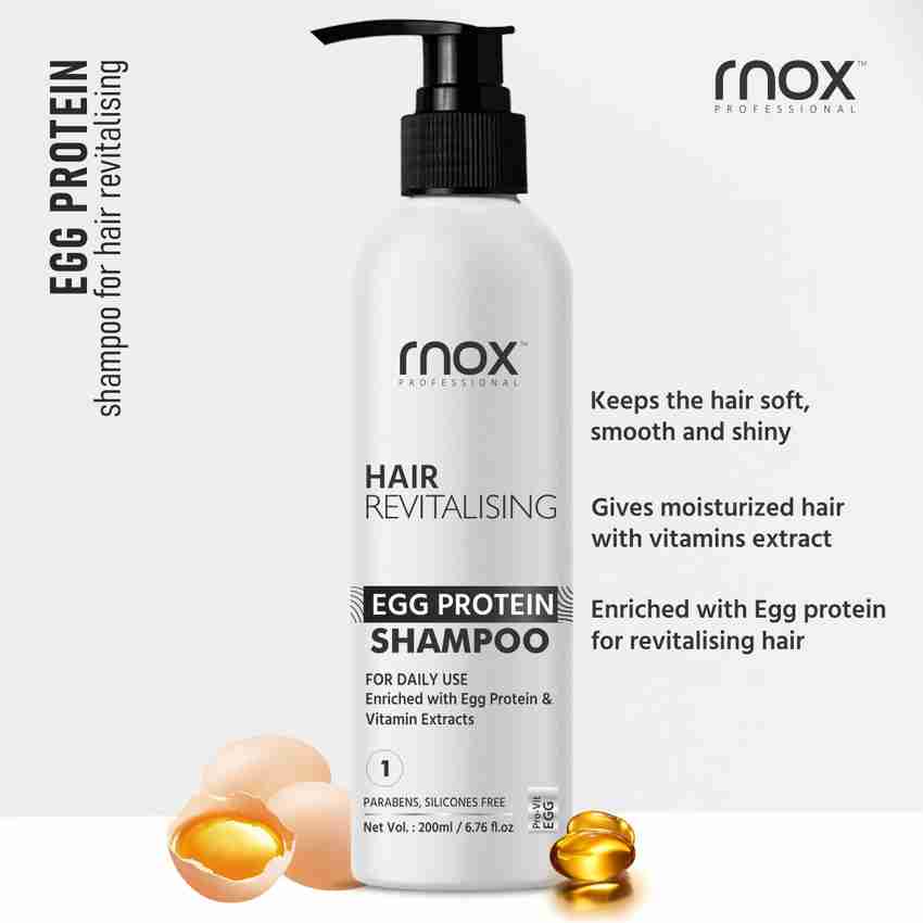 RNOX Egg Protein Shampoo for Hair Smoothening Shining | Shampoo for Silky Hair - Price in India, Buy RNOX Egg Protein Shampoo for Hair Smoothening Shining | Shampoo for Silky Hair Online RNOX Egg Protein Shampoo for Hair Smoothening Shining | Shampoo for Silky Hair - Price in India, Buy RNOX Egg Protein Shampoo for Hair Smoothening Shining | Shampoo for Silky Hair Online