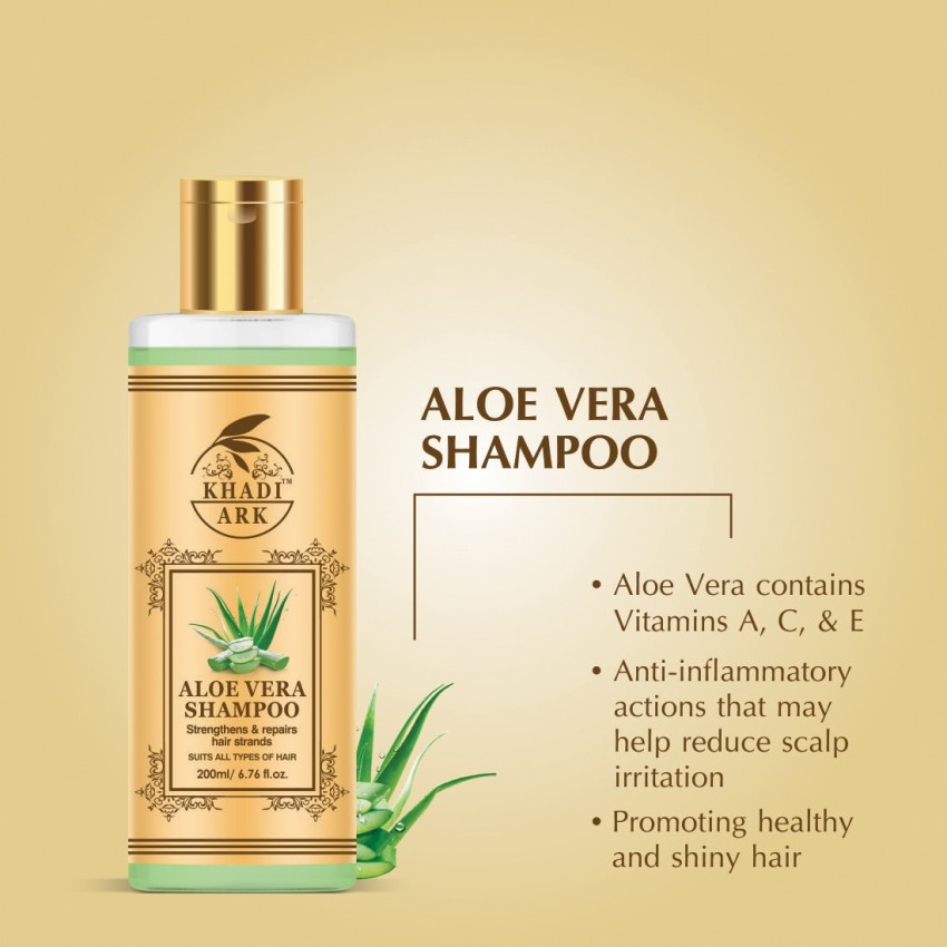 Khadi Ark Aloe Vera Hair Shampoo for Anti Hair Fall, Hair Growth & Strong  Hair - Price in India, Buy Khadi Ark Aloe Vera Hair Shampoo for Anti Hair  Fall, Hair Growth
