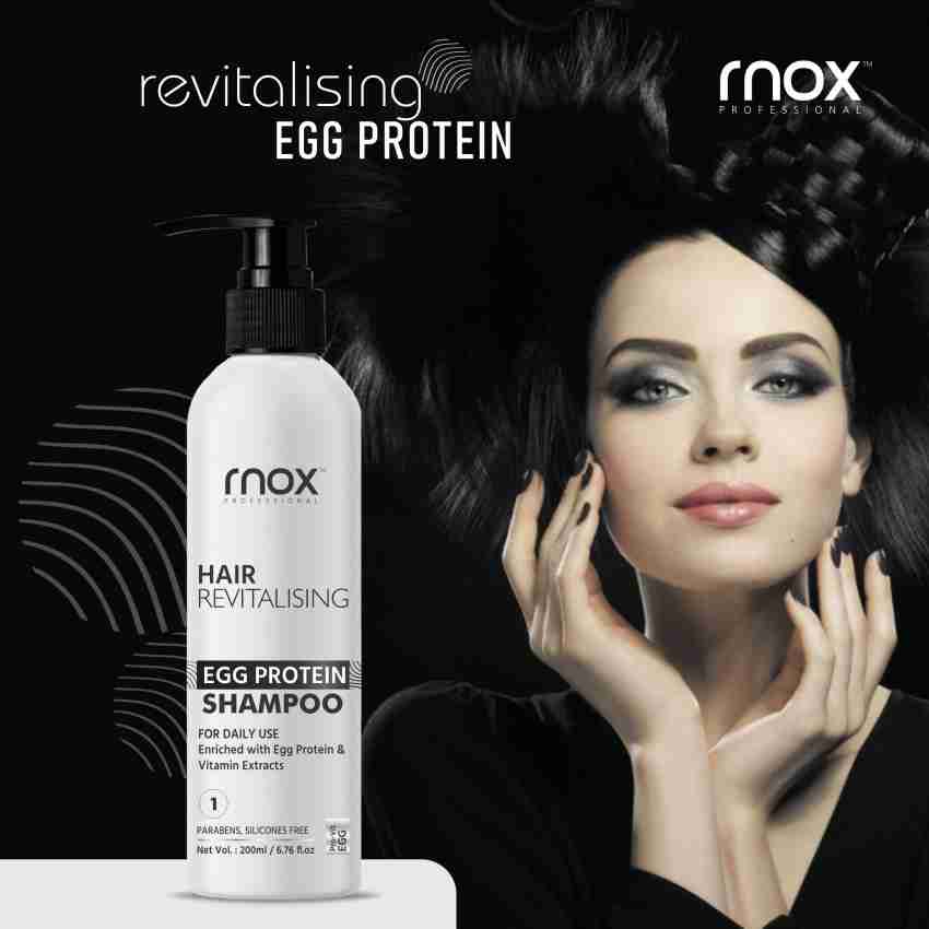 RNOX Egg Protein Shampoo for Hair Smoothening Shining | Shampoo for Silky  Hair - Price in India, Buy RNOX Egg Protein Shampoo for Hair Smoothening  Shining | Shampoo for Silky Hair Online