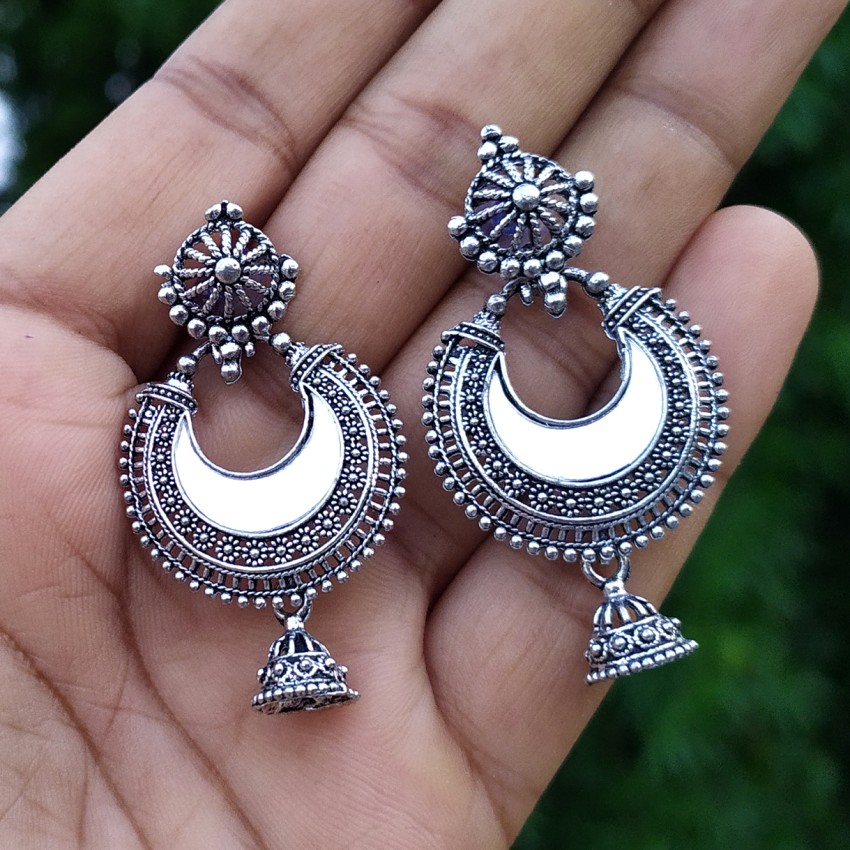 Azai by Nykaa Fashion Ethnic Oxidised Silver Layered Earrings Buy Azai by  Nykaa Fashion Ethnic Oxidised Silver Layered Earrings Online at Best Price  in India  Nykaa