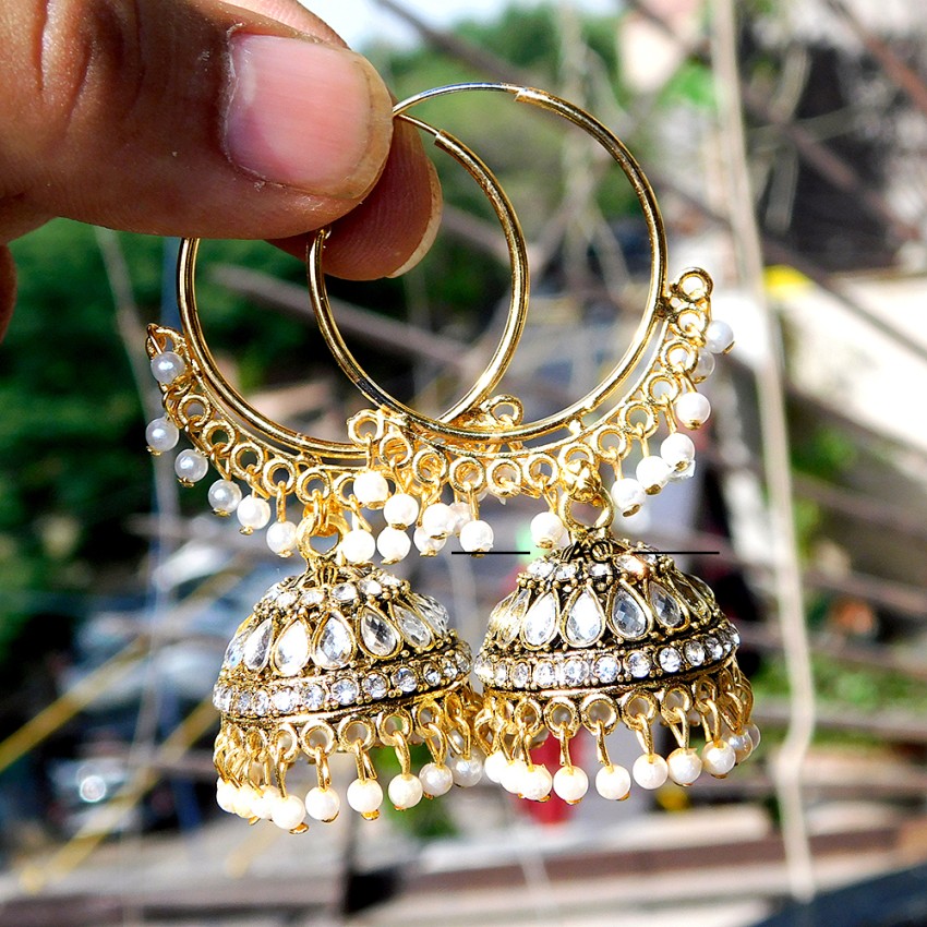 Buy Gold Bali Jhumka Online In India  Etsy India