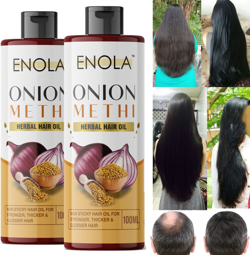 Enola Onion Methi (Fenugreek) Hair Oil For Hair Growth Hair oil-(100ml*2)  Hair Oil Price in India - Buy Enola Onion Methi (Fenugreek) Hair Oil For Hair  Growth Hair oil-(100ml*2) Hair Oil online