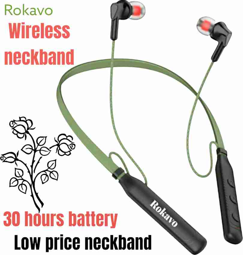 Low price Hi Fi Neckband 30 hours battery backup Bluetooth Neckband Earphone Bluetooth Headset Price in India Buy Low price Hi Fi Neckband 30 hours battery backup Bluetooth Neckband Earphone Bluetooth...
