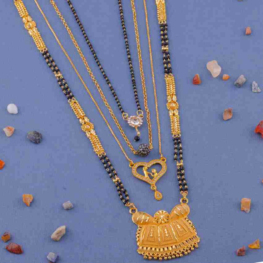 Gold short mangalsutra designs deals with price in rupees