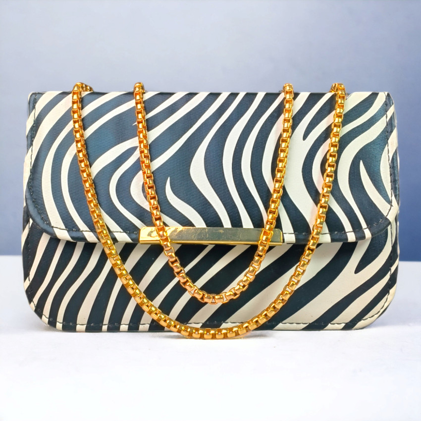 White Sling Bag Zig Zag Double Chain Sling Bag For Women Side Purse Price in India Buy White Sling Bag Zig Zag Double Chain Sling Bag For Women Side Purse online