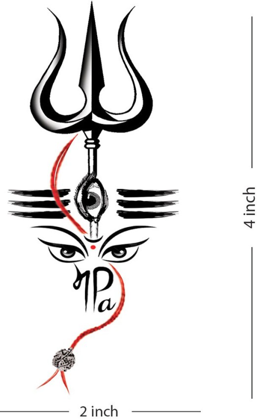 Buy Om With Trishul Maa Paa Combo Tattoo Waterproof Men and women Temporary  Body Tattoo 501676 Online  Get 44 Off