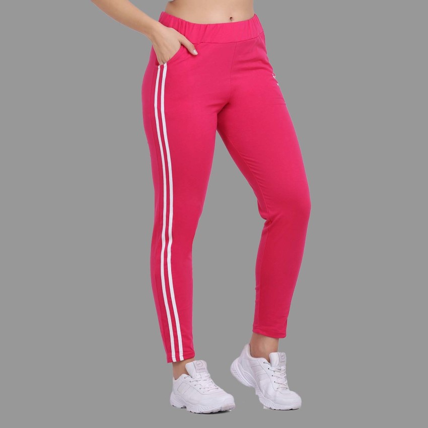 Oneway Women Solid Pink Track Pants  Pink  191500