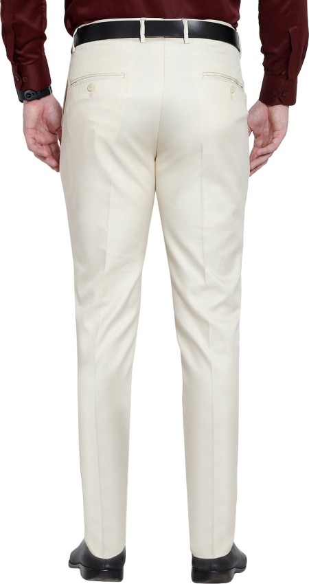 Buy Sharma Associates Beige Color Slim fit Formal Pant Beige 40 at  Amazonin