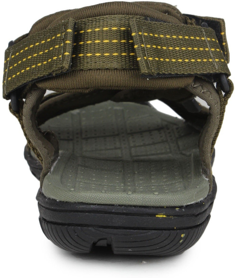 SS-424 Olive Yellow Floater Sandals Men 