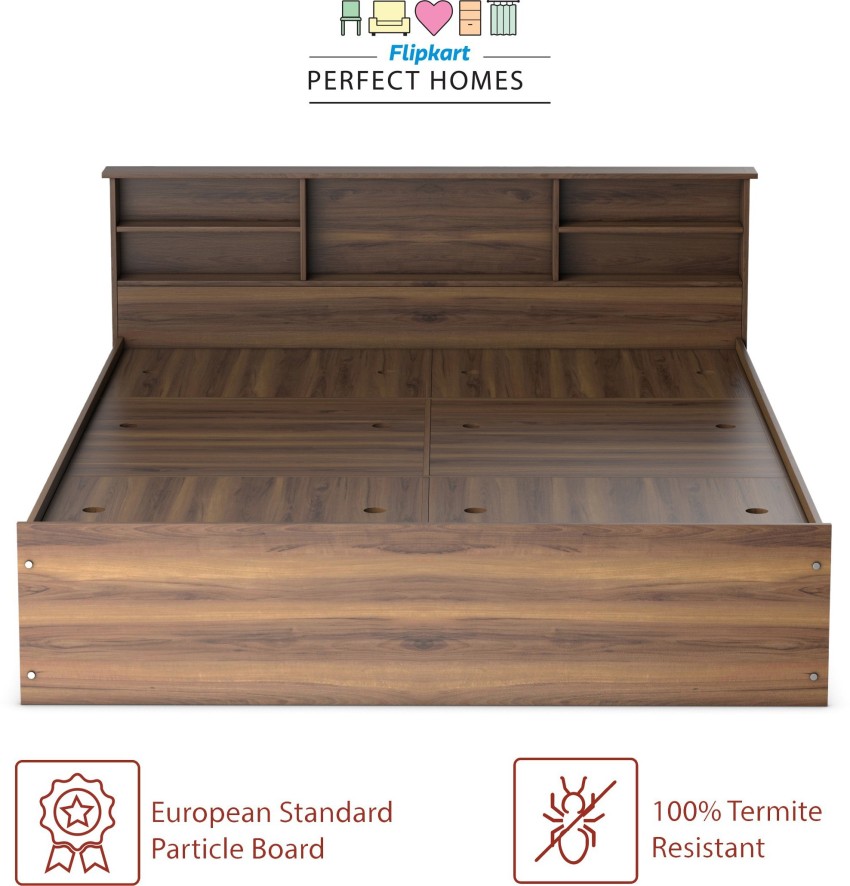 perfect homes opus engineered wood queen box bed