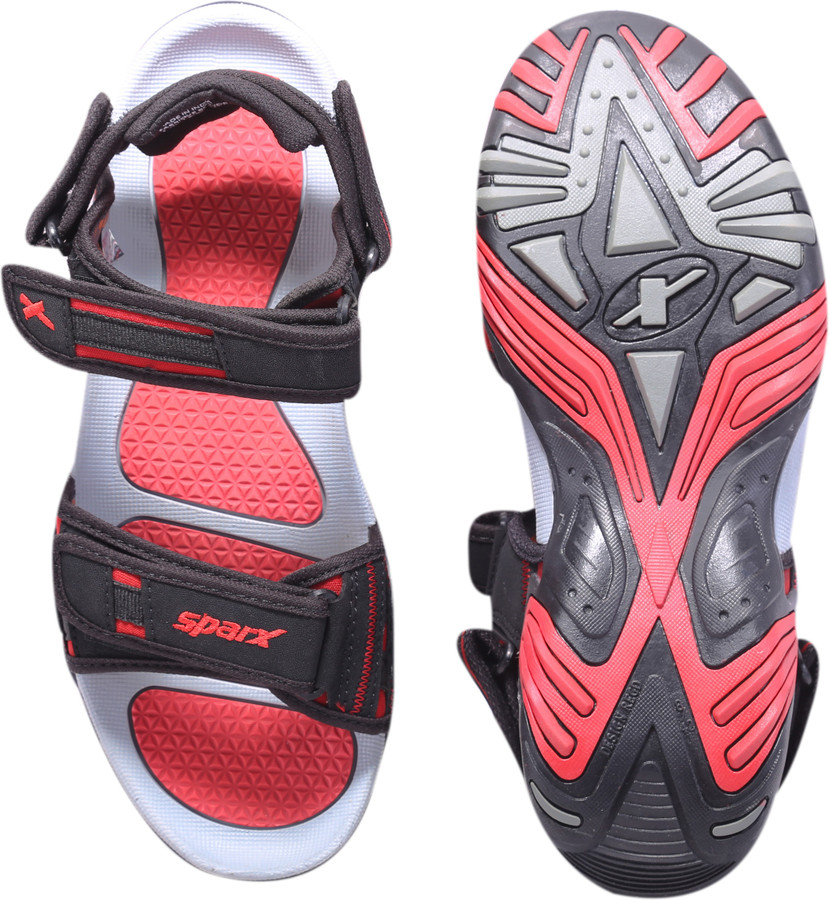 SS-428 Black Red Floater Sandals Men 