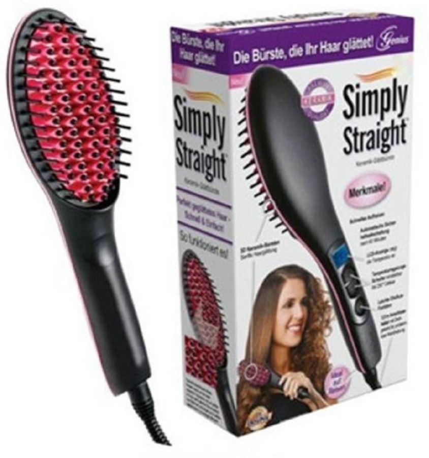 ShopiMoz Simply 2 in 1 Straight Ceramic Hair Straightener Brush - Price in  India, Buy ShopiMoz Simply 2 in 1 Straight Ceramic Hair Straightener Brush  Online In India, Reviews, Ratings & Features 