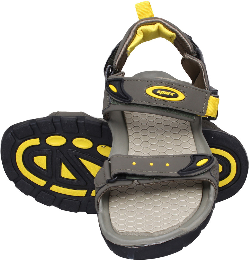 SS-502 Olive Yellow Floater Sandals Men 