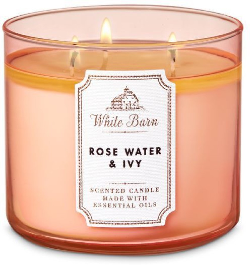 bath and body works rosewater and ivy candle