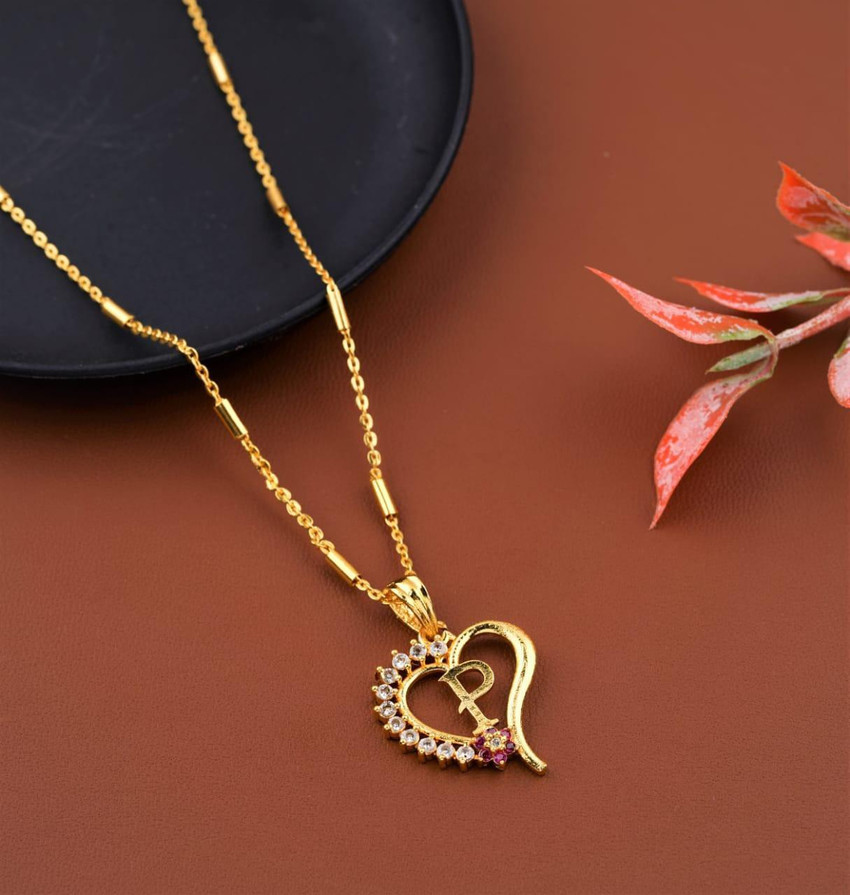 Jewel WORLD p letter pendant Alloy 