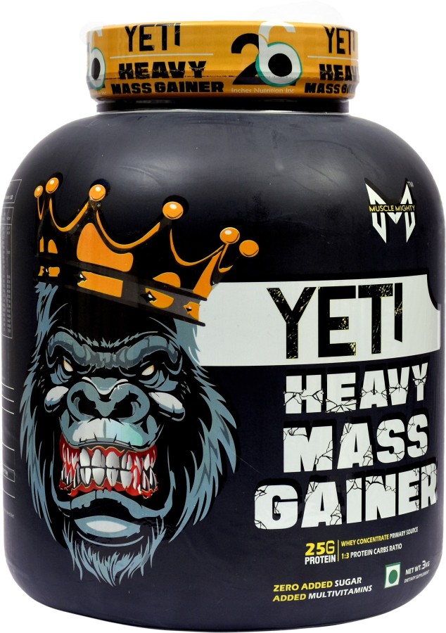 Muscle Mighty Yeti Mass Gainer-3Kg(Strawberry) Whey Protein Price in India  - Buy Muscle Mighty Yeti Mass Gainer-3Kg(Strawberry) Whey Protein online at  
