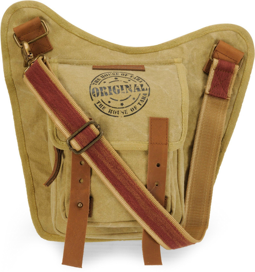 The House of Tara Beige Sling Bag Super 