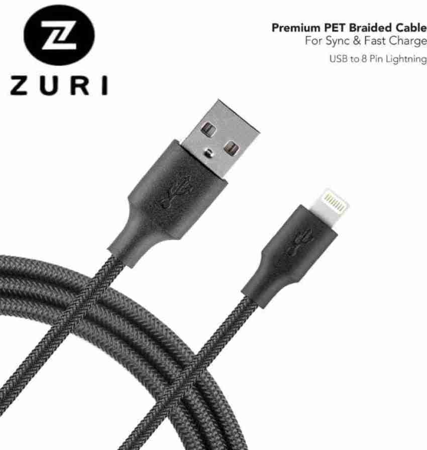 Arham Retail Lightning Cable 1 m Premium Braided 3 AMP Fast Charging Data  Cable For Iphone , Ipo - Arham Retail : 