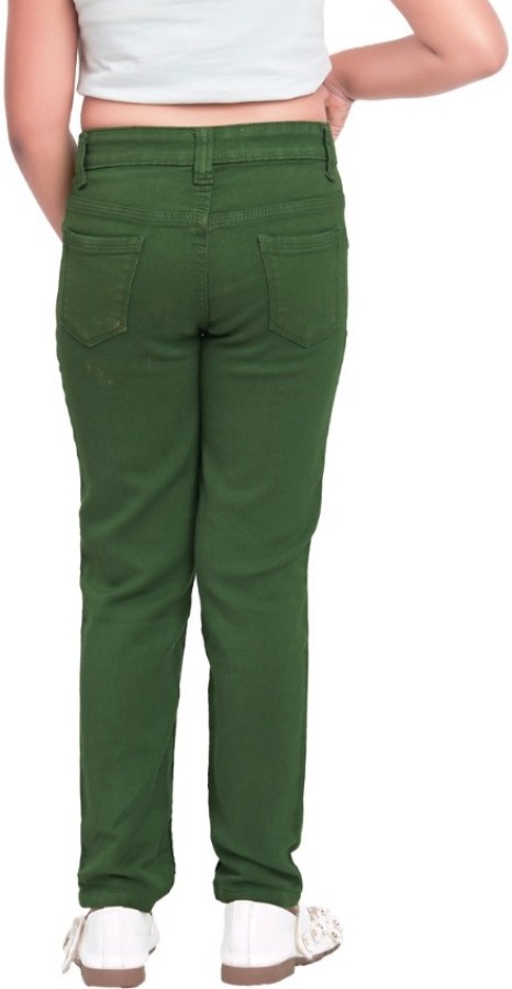 Buy Olive Green Track Pants for Girls by MAX Online  Ajiocom