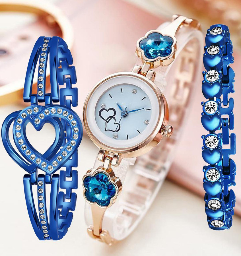 Mikado Elegant  Stylish Watch Bracelet Combo For Women And Girls